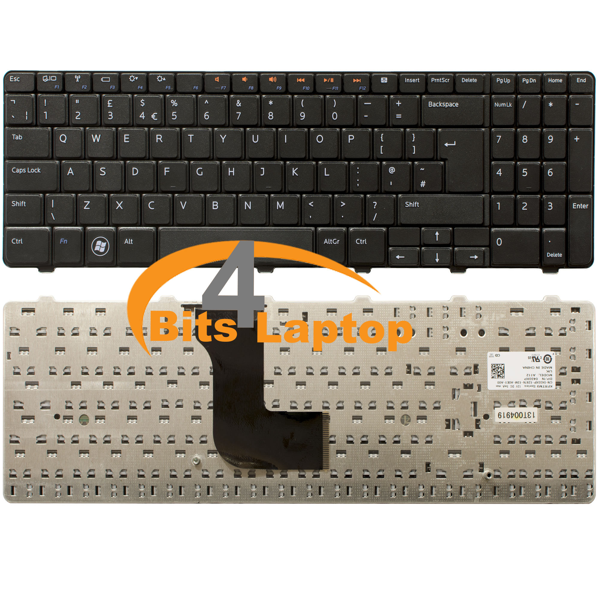 Nuova tastiera UK 0433XP per Dell Inspiron 15R 5010 N5010 Nuova tastiera UK 0433XP per Dell Inspiron 15R 5010 N5010